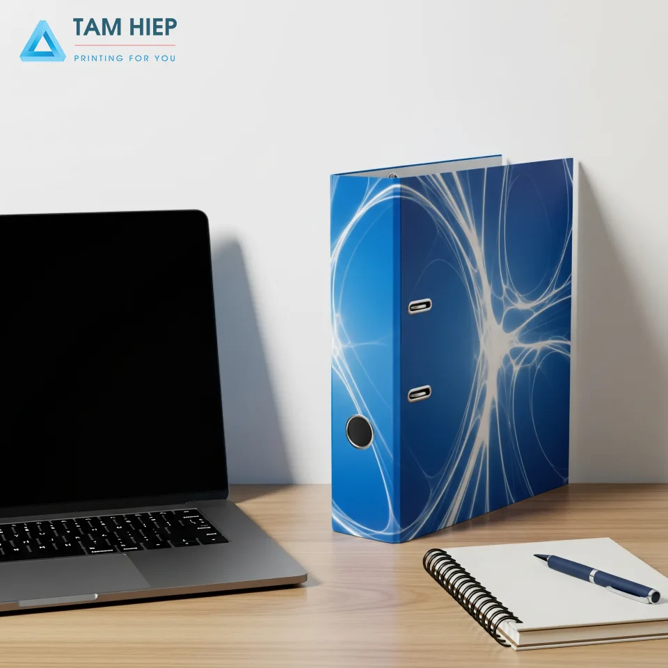 thiết kế bìa hồ sơ còng theo yêu cầu