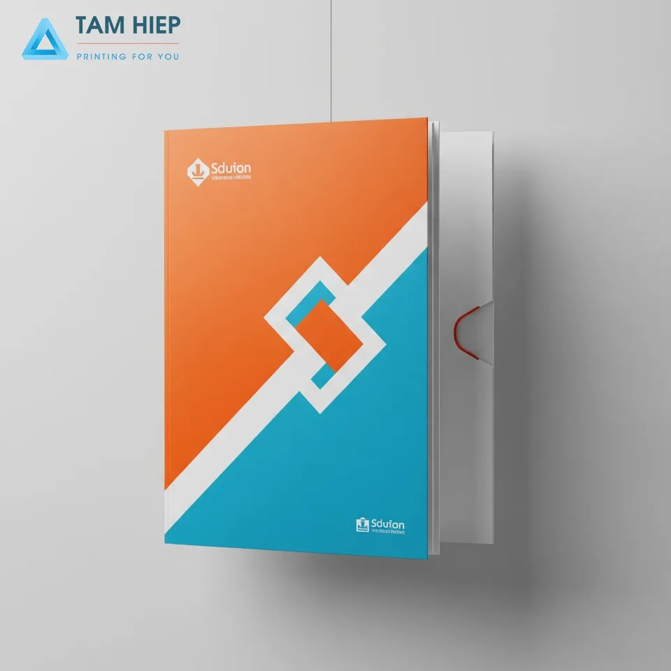 đặt thiết kế in bìa hồ sơ gấp đôi theo yêu cầu