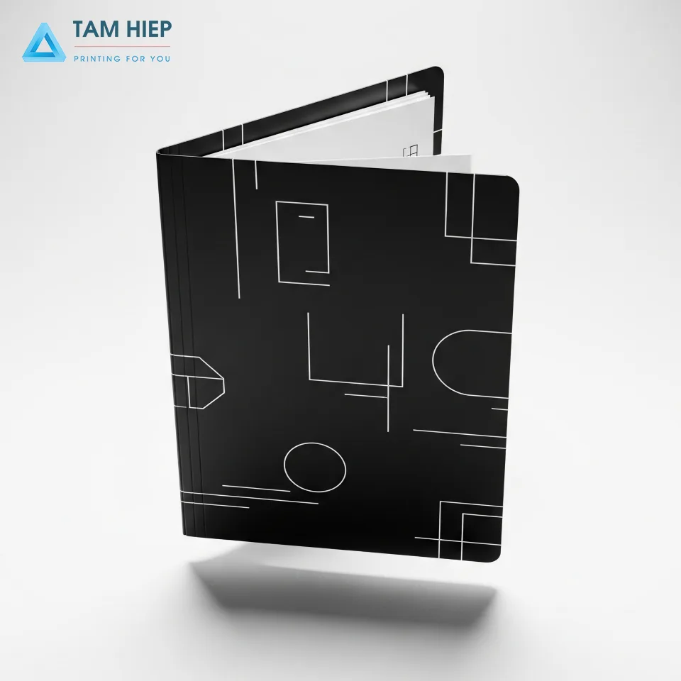 quy cách in bìa hồ sơ gấp đôi