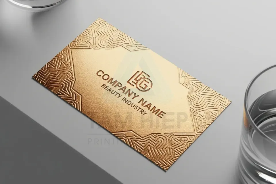 in card visit dập nổi cao cấp