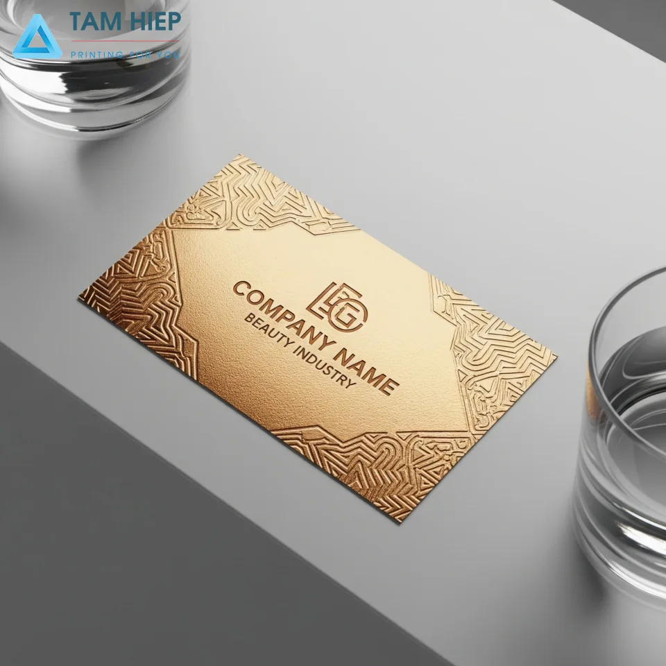 in card visit dập nổi cao cấp