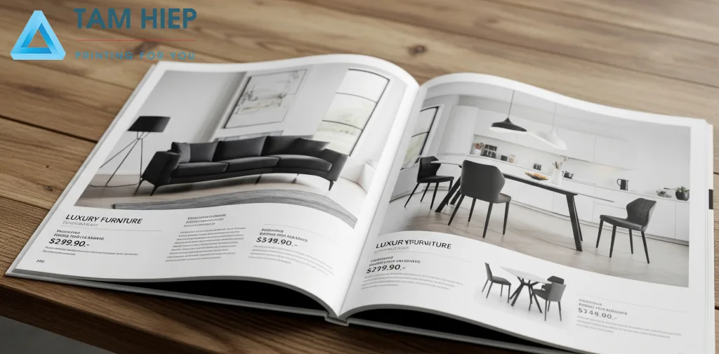 in catalog sản phẩm nội thất cao cấp