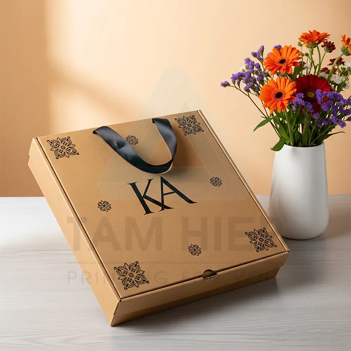 các loại hộp carton quai xách phổ biến