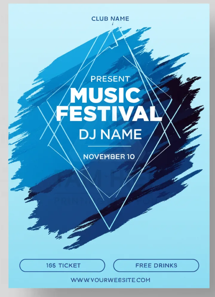 mẫu in poster lễ hội âm nhạc