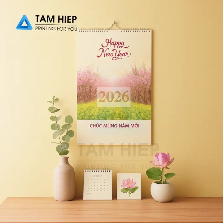 ưu điểm khi in lịch treo tường 5 tờ