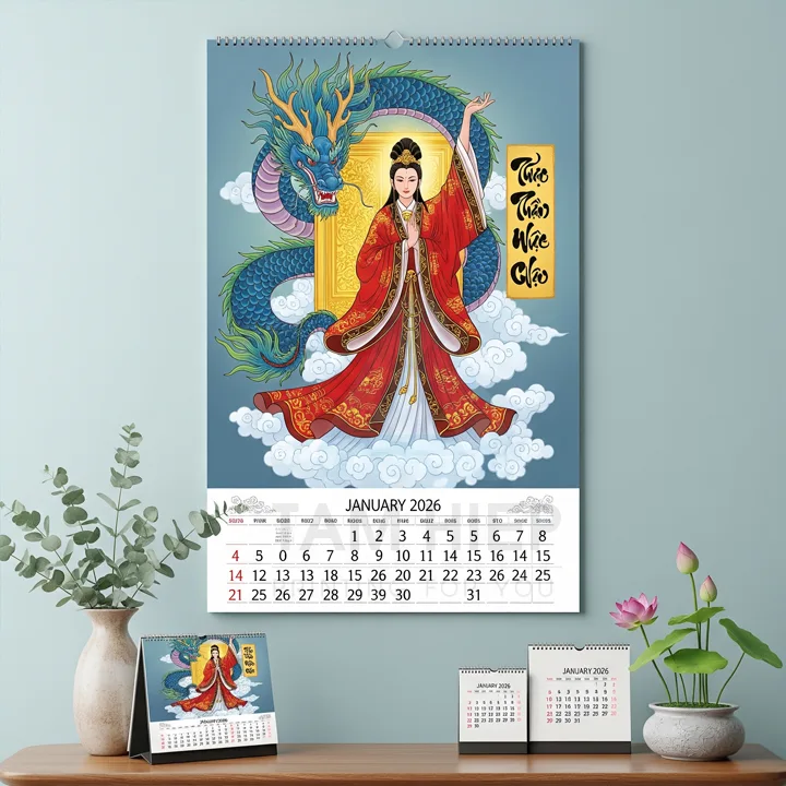 kinh nghiệm đặt in lịch treo tường 5 tờ