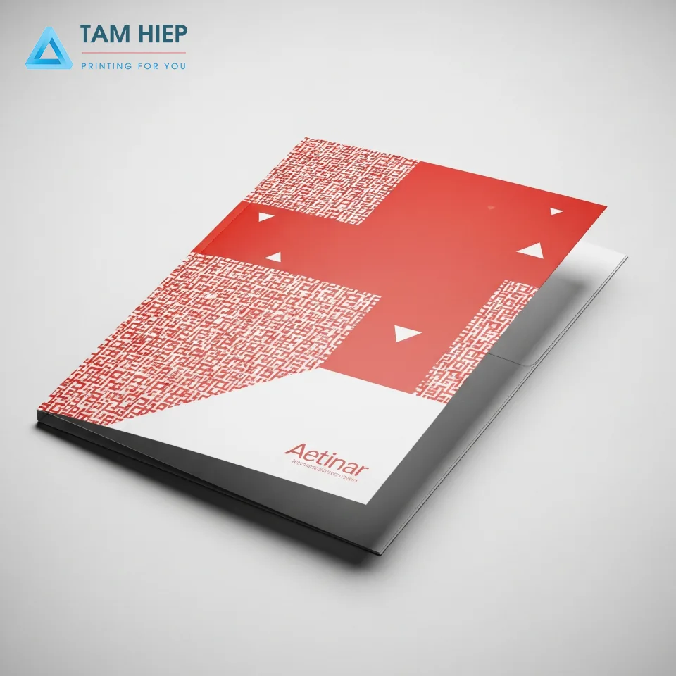 In bìa hồ sơ gấp đôi