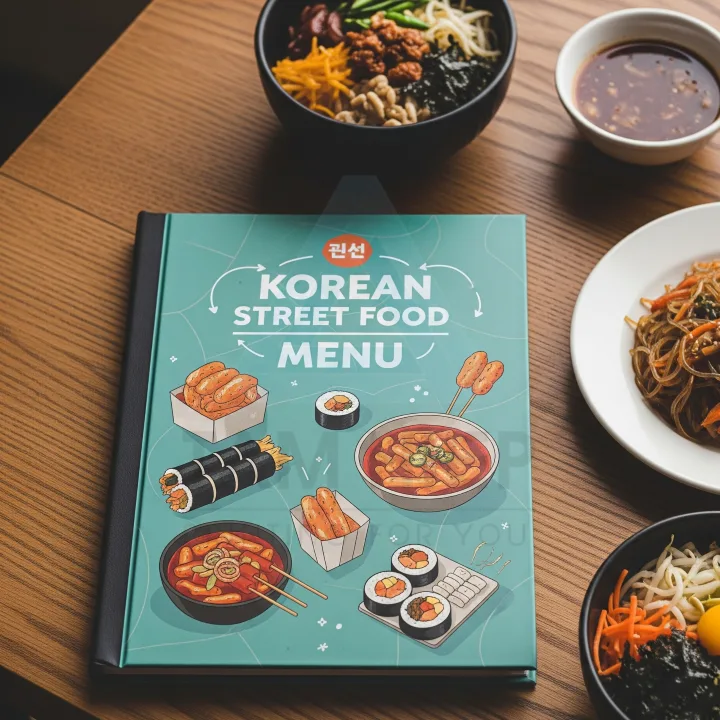 In menu bìa cứng